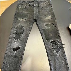 Mens diesel black gold jeans